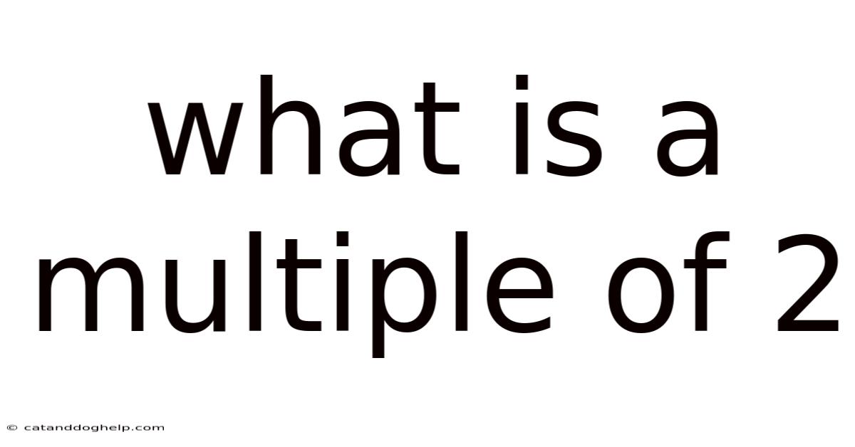 What Is A Multiple Of 2