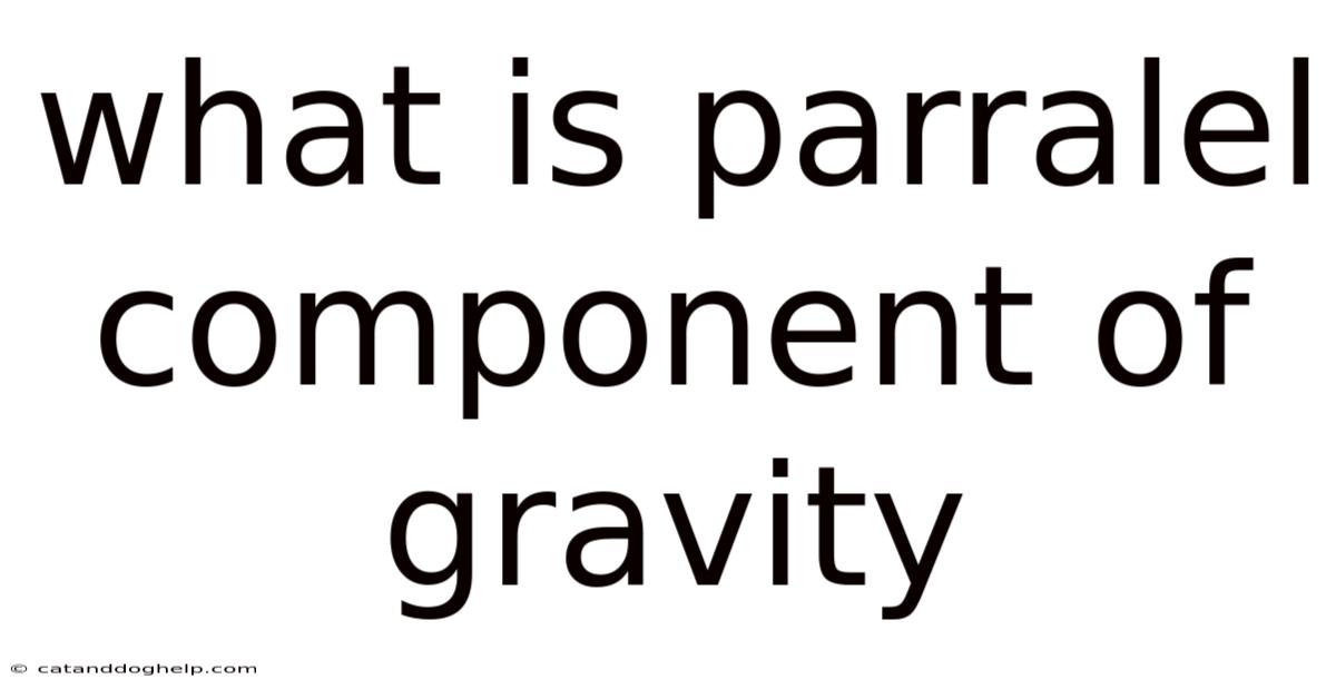 What Is Parralel Component Of Gravity