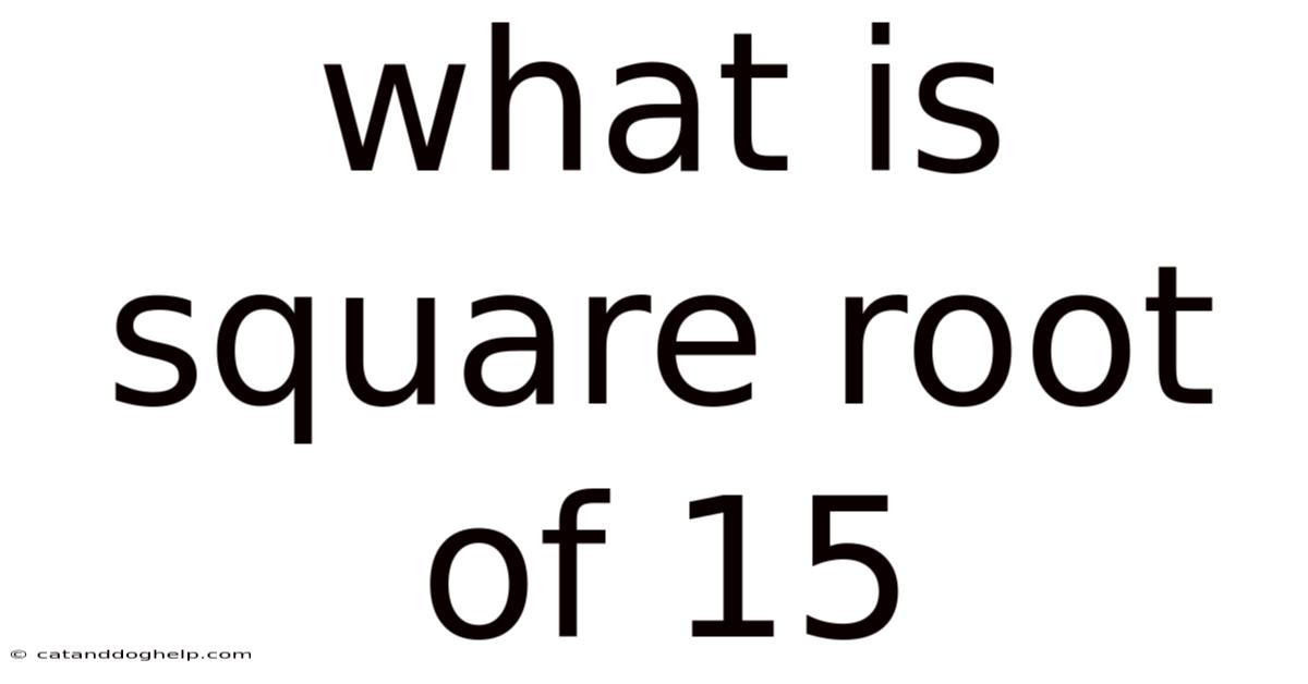 What Is Square Root Of 15