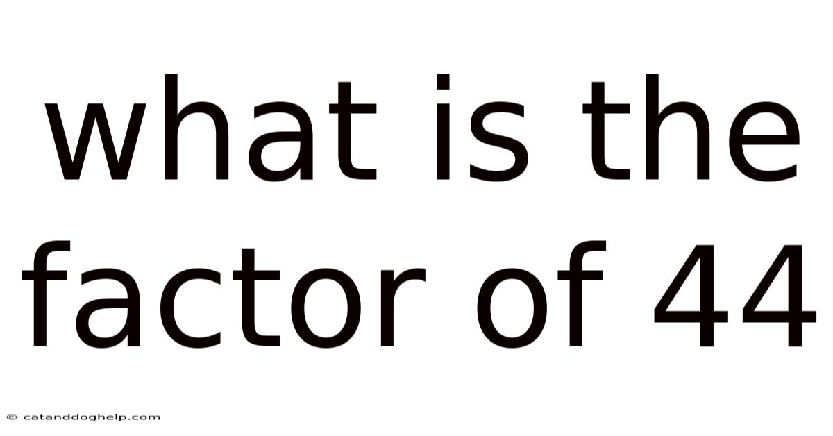 What Is The Factor Of 44