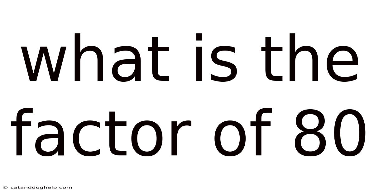 What Is The Factor Of 80