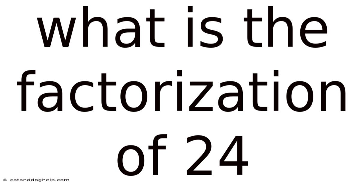 What Is The Factorization Of 24