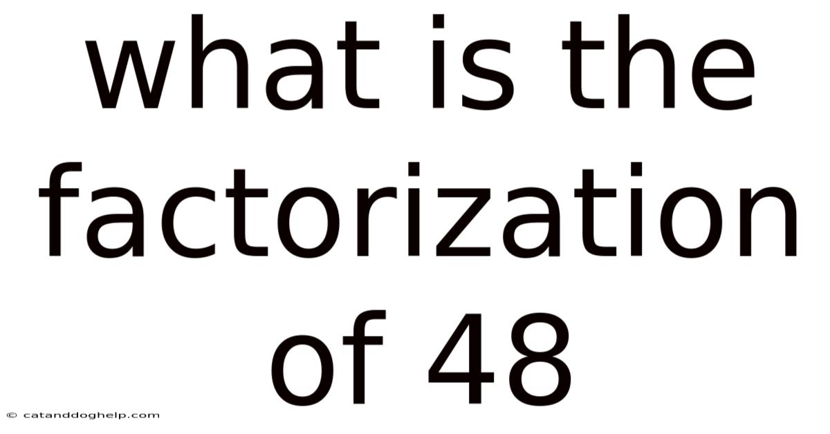 What Is The Factorization Of 48