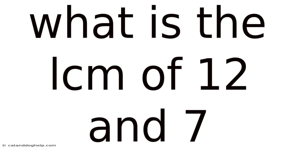 What Is The Lcm Of 12 And 7