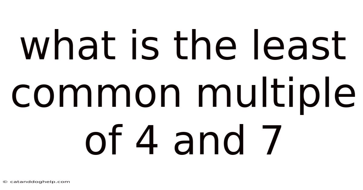 What Is The Least Common Multiple Of 4 And 7