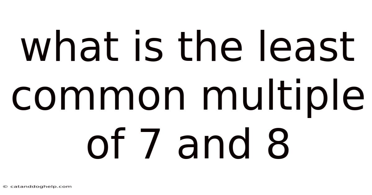 What Is The Least Common Multiple Of 7 And 8