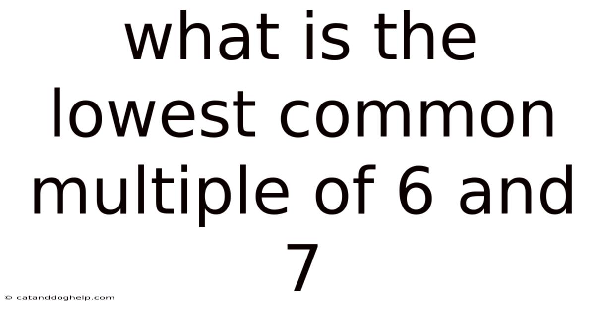 What Is The Lowest Common Multiple Of 6 And 7