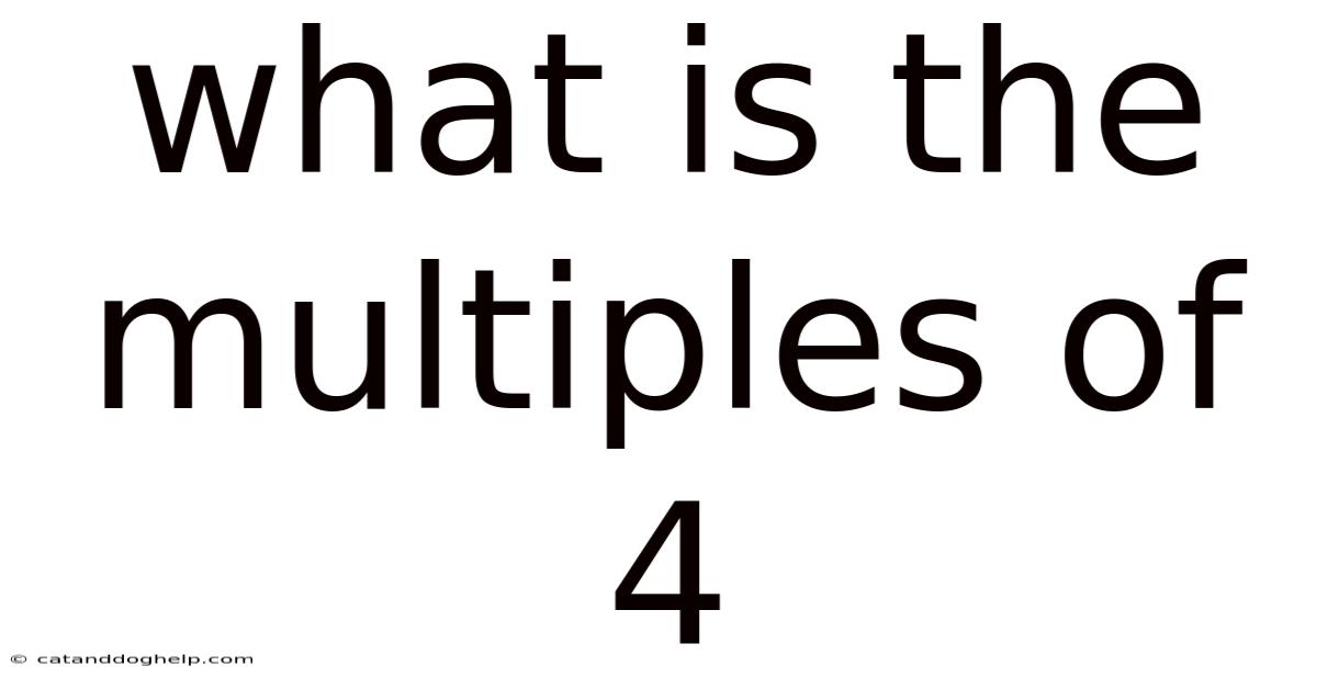 What Is The Multiples Of 4