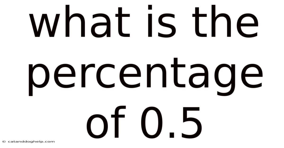 What Is The Percentage Of 0.5