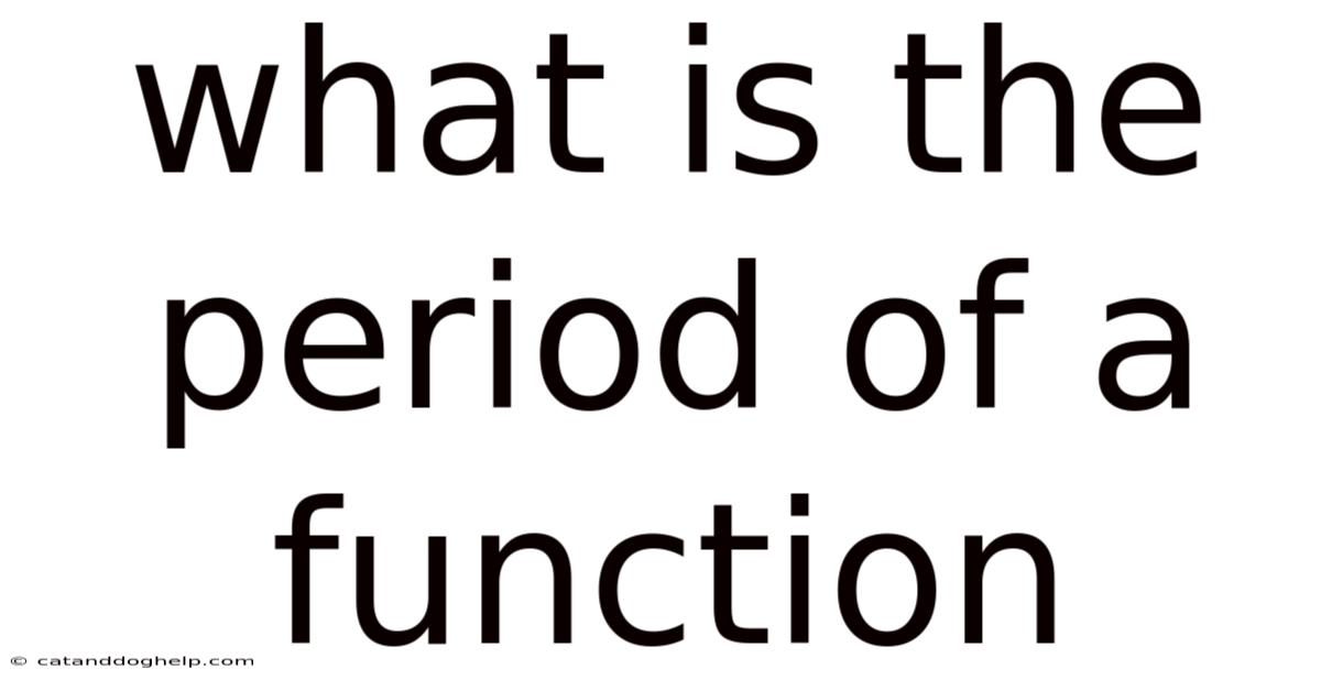 What Is The Period Of A Function