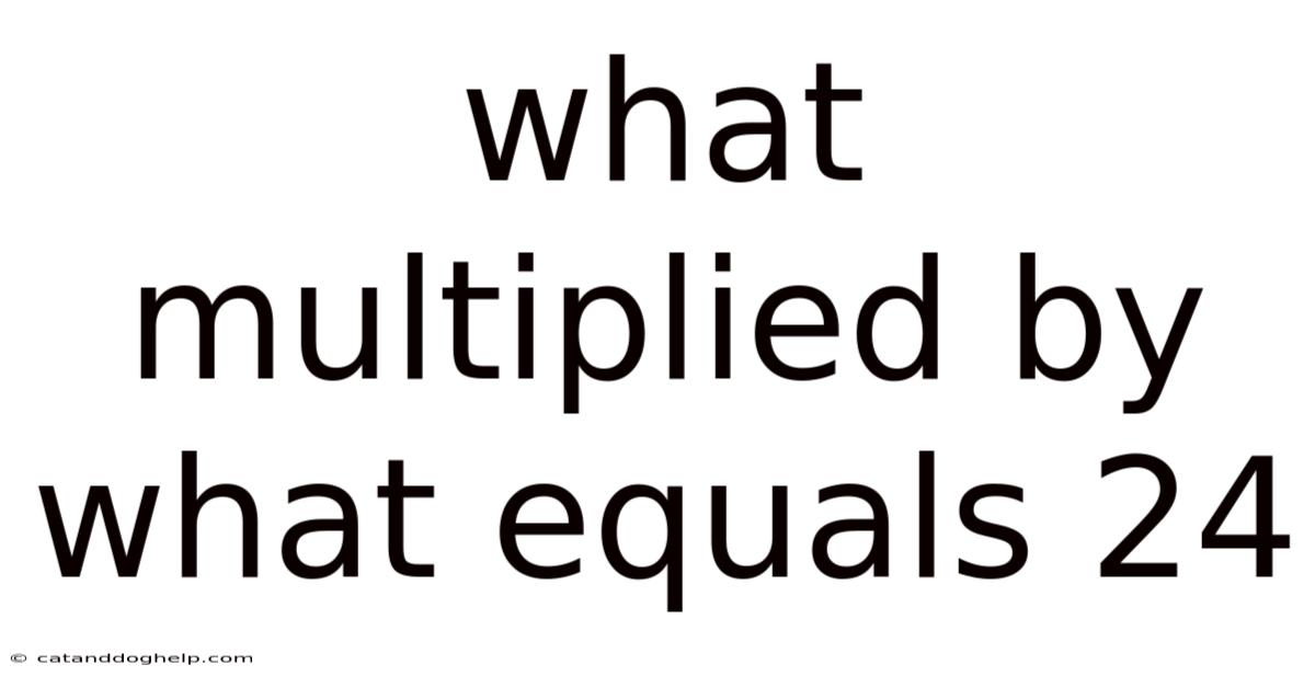 What Multiplied By What Equals 24