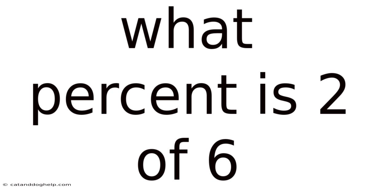 What Percent Is 2 Of 6