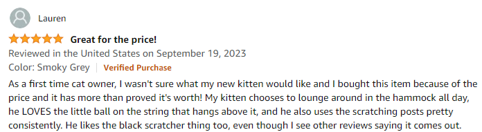 Cat Trees reviews among owners