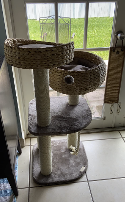 cat tree that looks like a forest