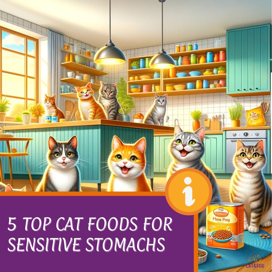 5 Top cat foods for sensitive stomach