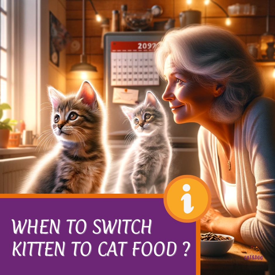 when to switch kitten to cat food