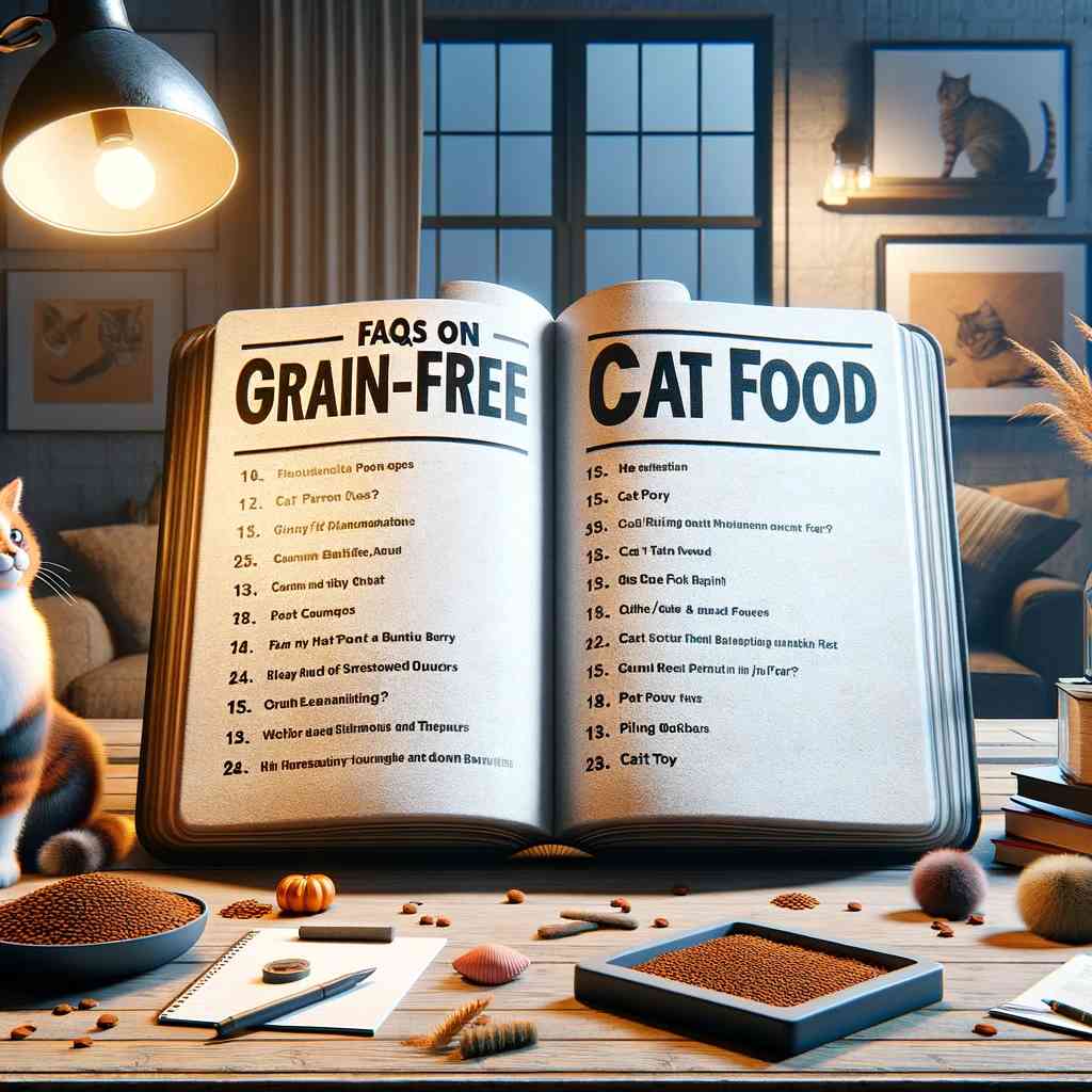 (FAQ) section about grain-free cat food