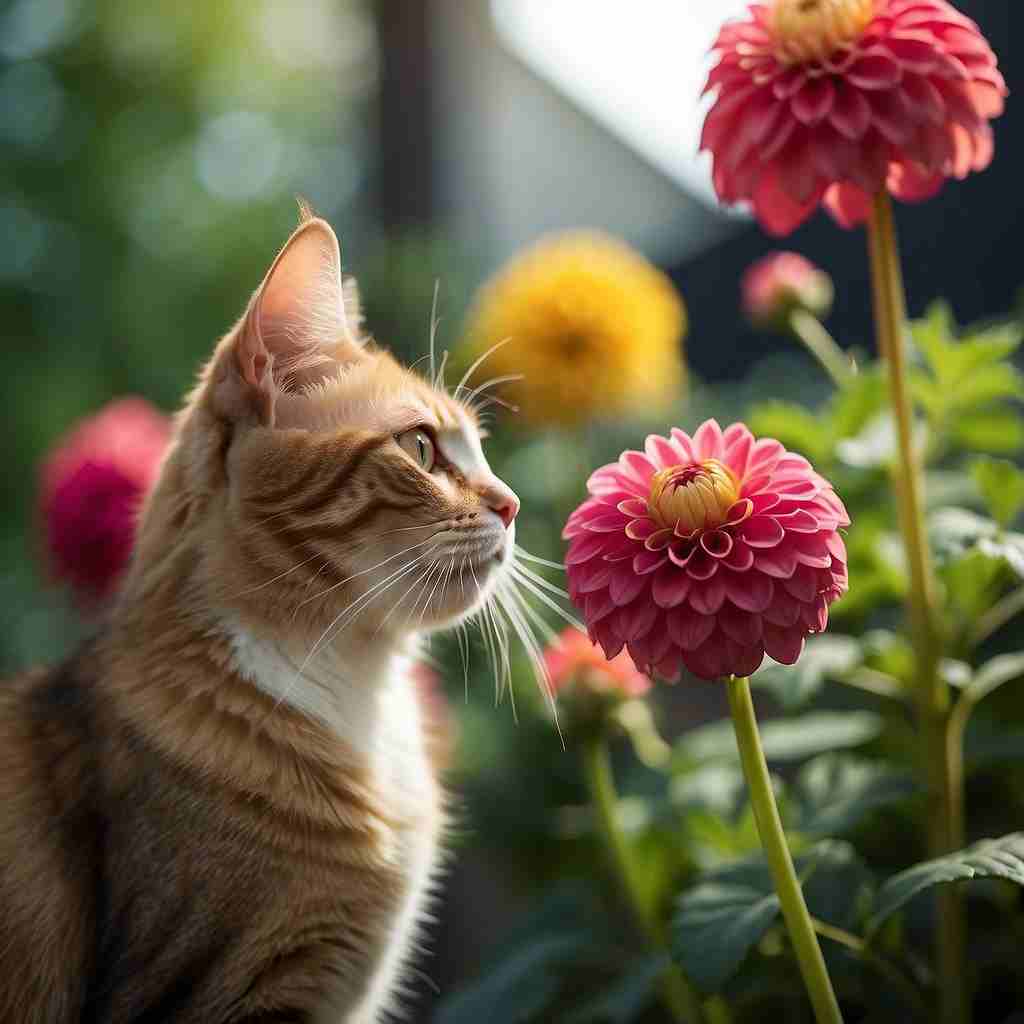 are dahlias poisonous to cats
