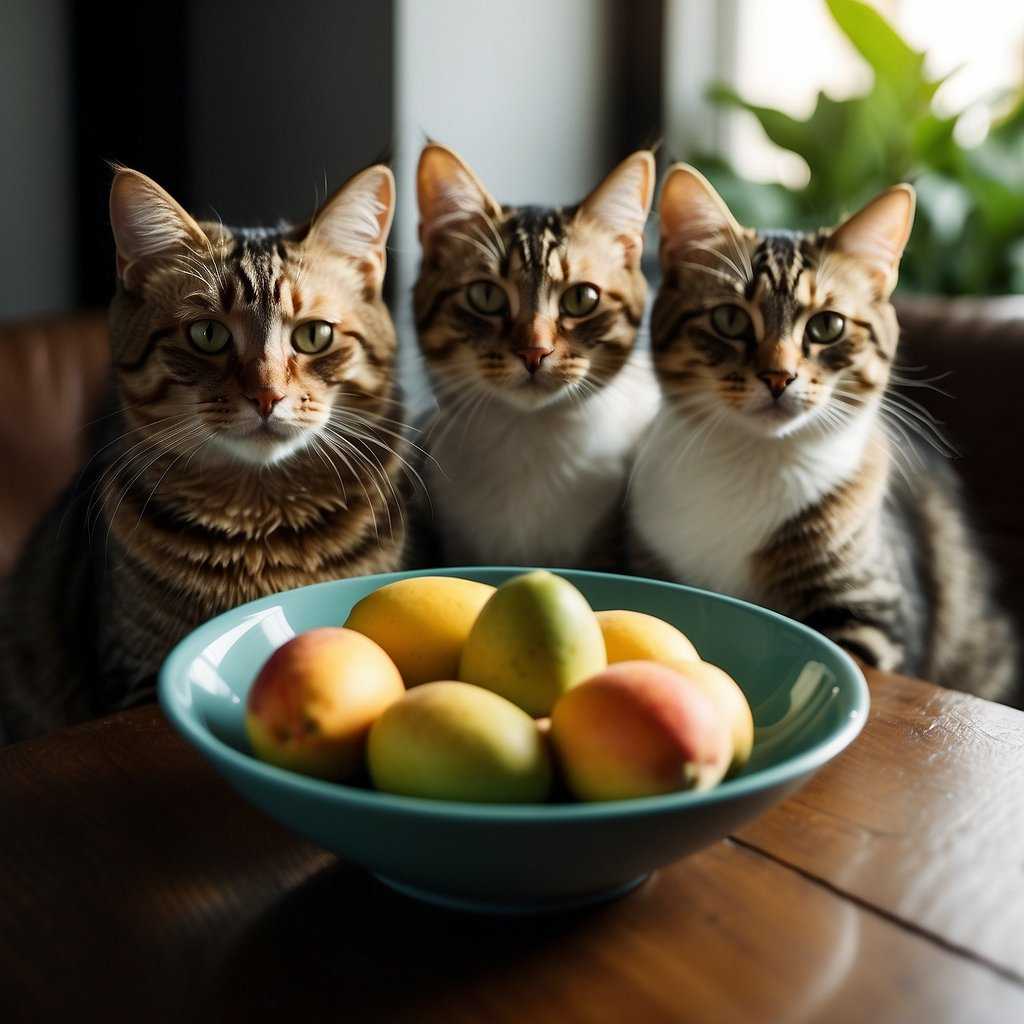 Have your kitty can munch on mangoes without a fuss? 