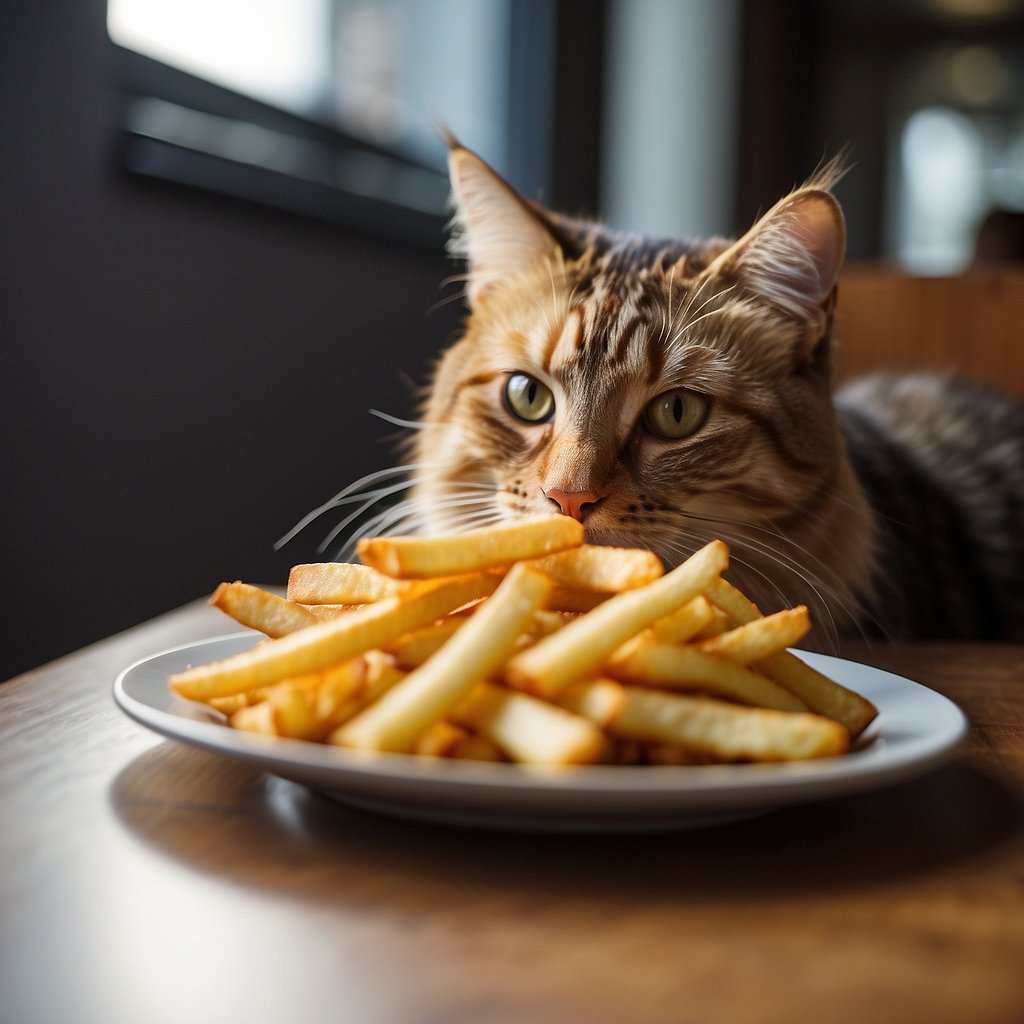 Are fries safe for cats? 
