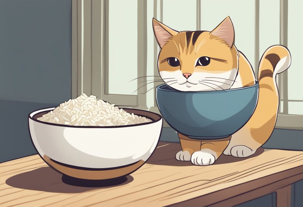 Rice is not ideal for cats.