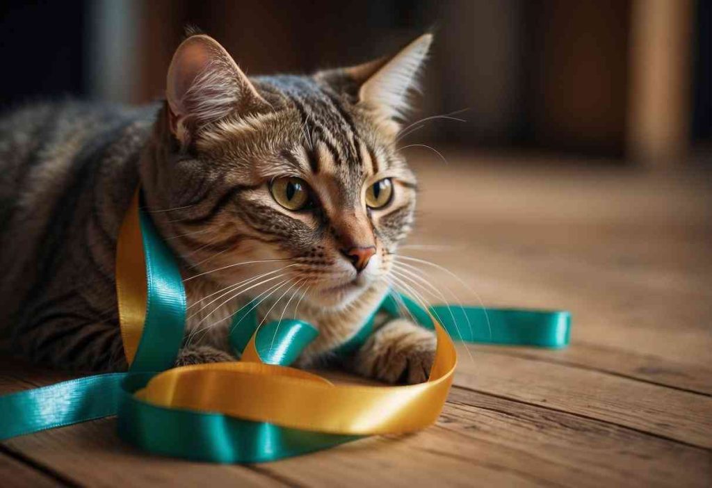 what material makes ribbon dangerous to cat?