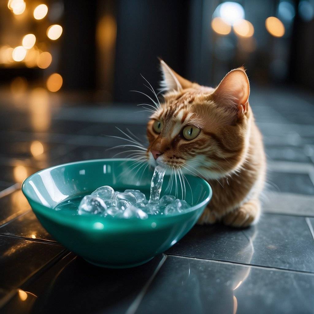 can cats drink cold water