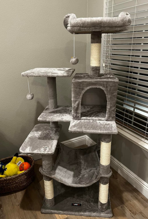 Cat Tower for Indoor Cats, Heavy Duty, Multi-Level Cat Condo