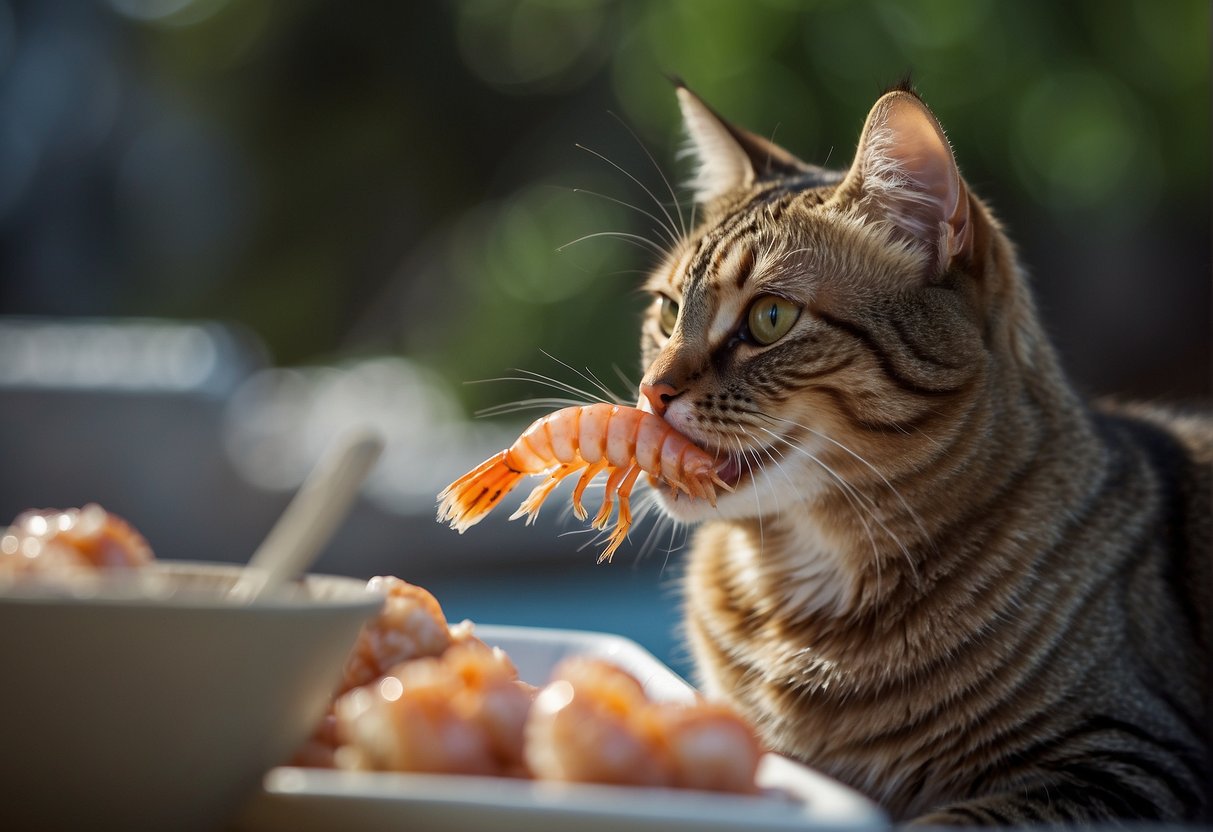can cats have shrimp tails