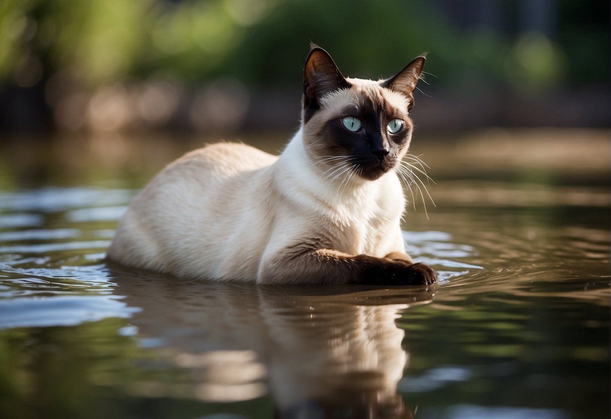 do siamese cats like water