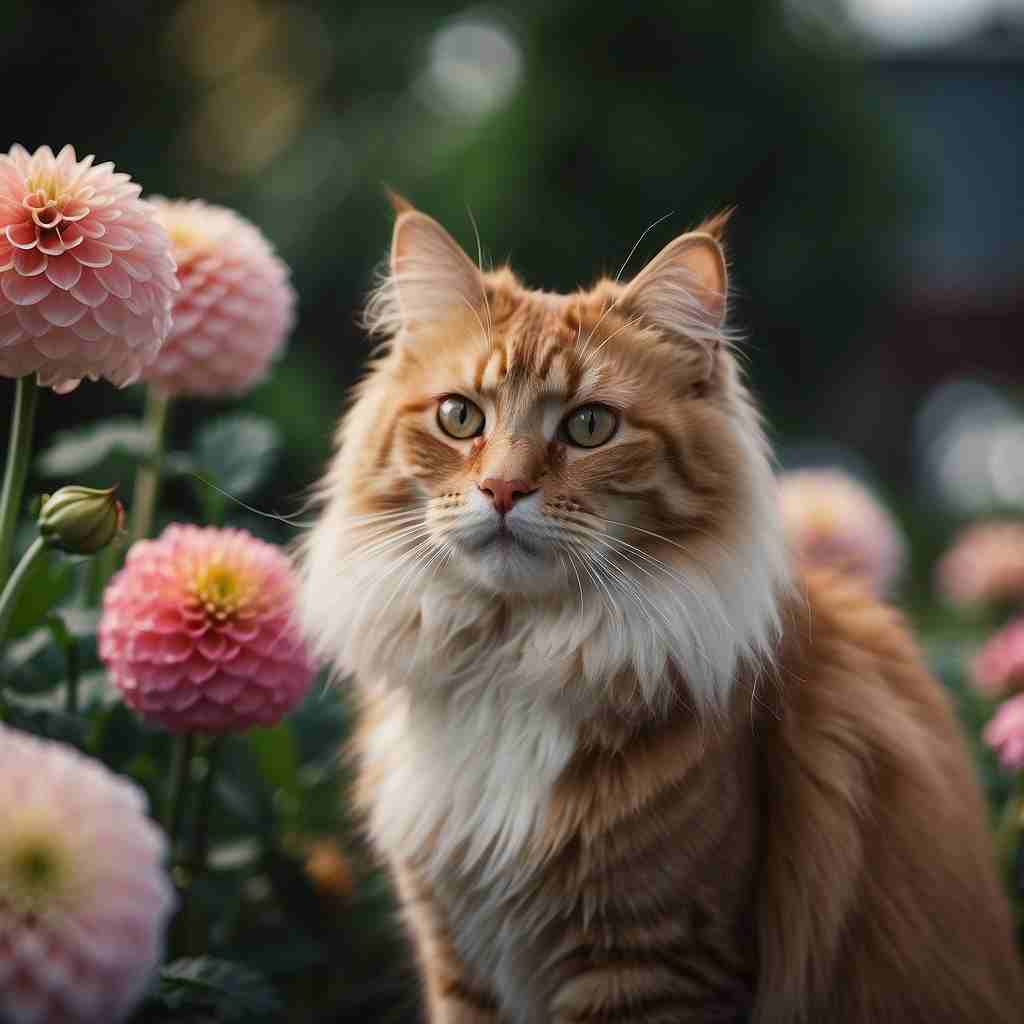 the truth about dahlias to furry feline companion