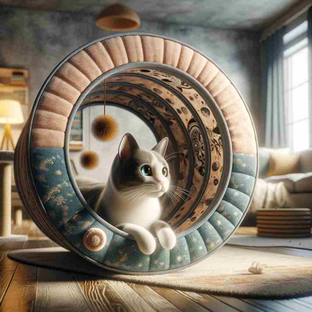 compact and attractive design of cat tunnels