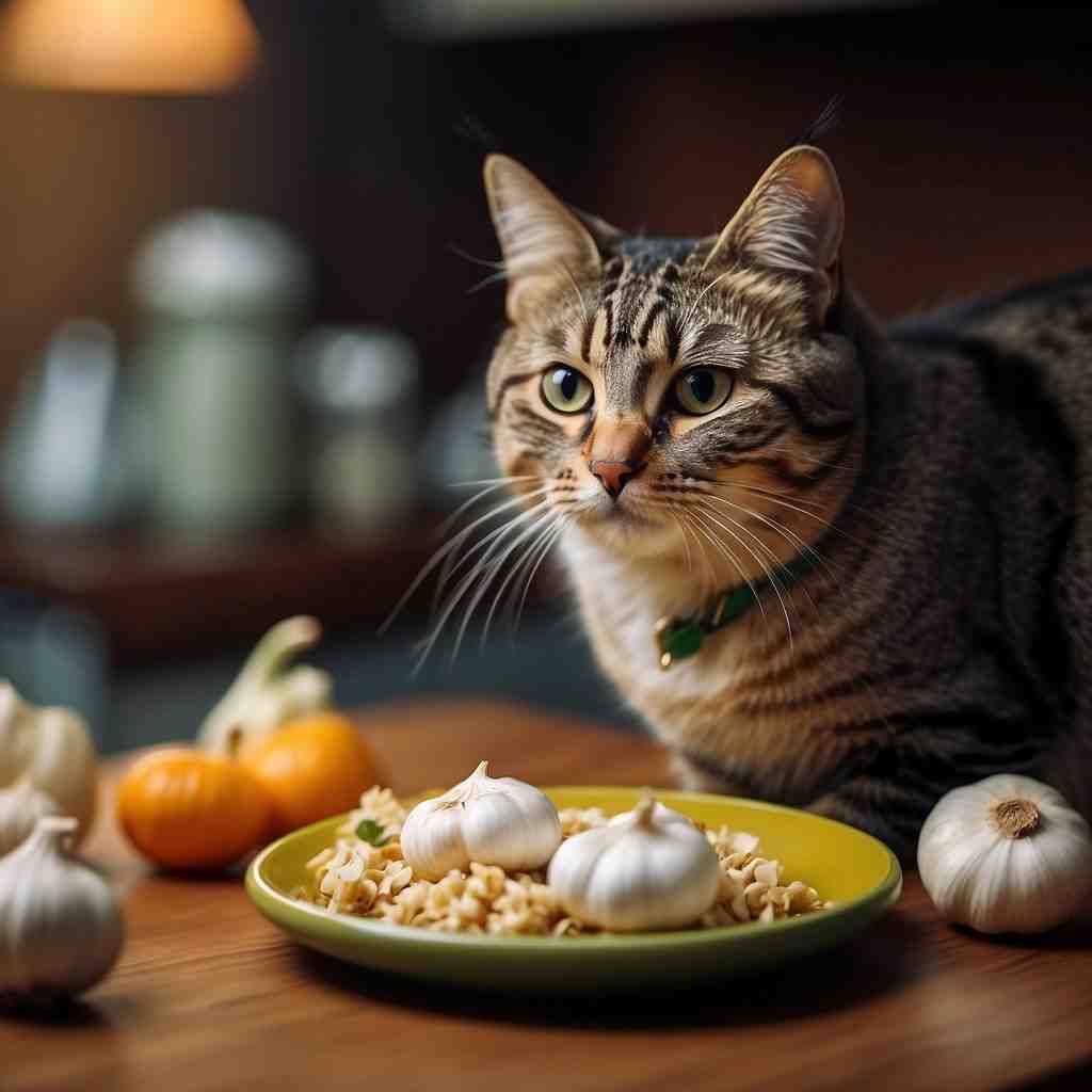 information on garlic effect on cat
