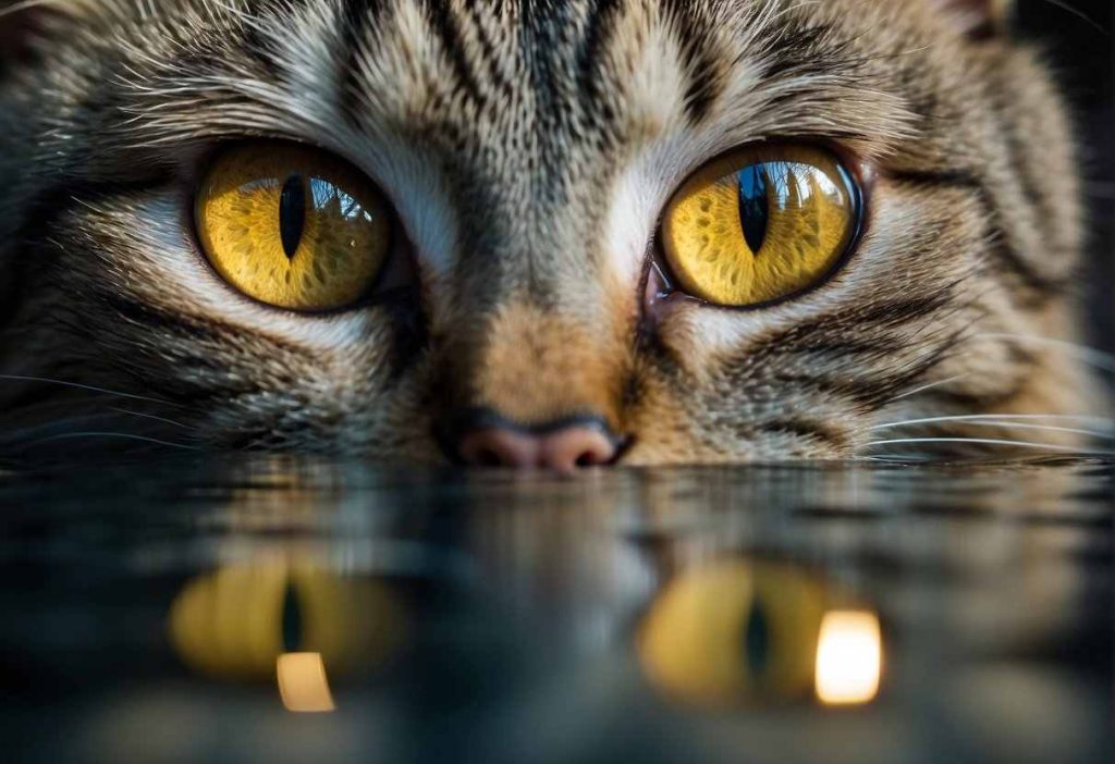 Cats eye watering