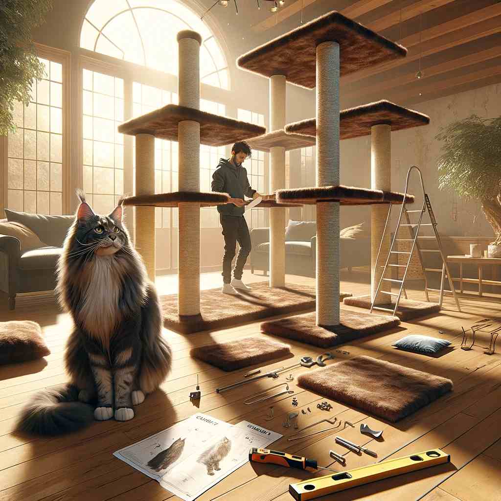 Setting Up Your Cat Tree