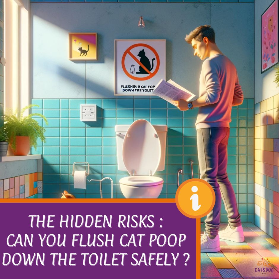 The Hidden Risks : Can You Flush Cat Poop Down the Toilet Safely ?
