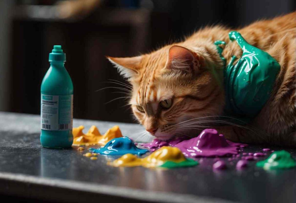 is acrylic paint toxic to cats?