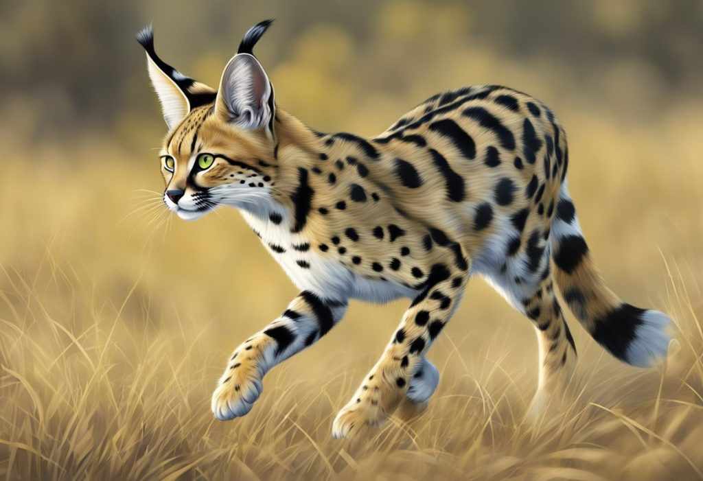 Serval cats are capable predators