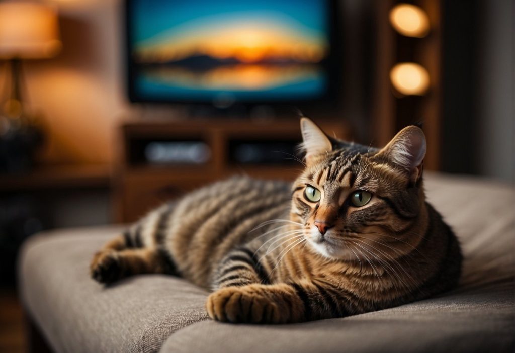 Tv can be your cat companion