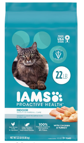  IAMS PROACTIVE HEALTH Adult Indoor Weight Control & Hairball Care Dry Cat Food