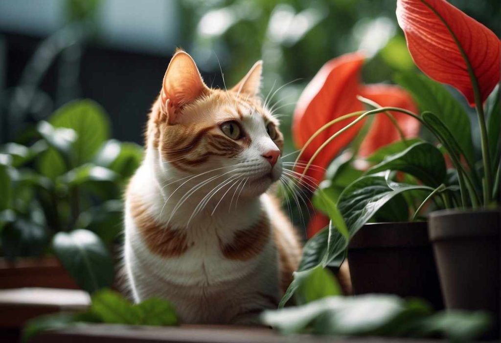 Found your cat nibbling on Anthurium?