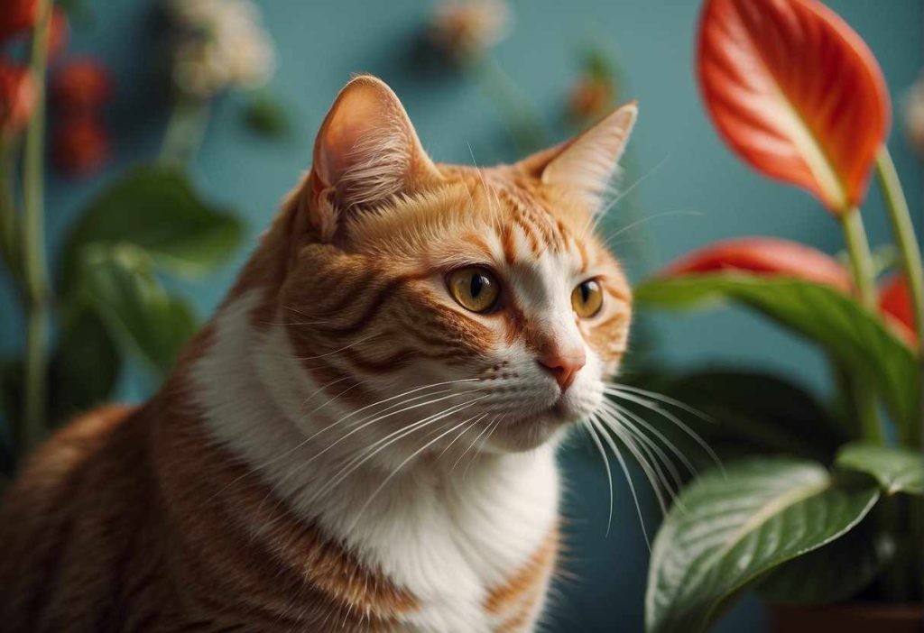 the risks of anthurium to your feline