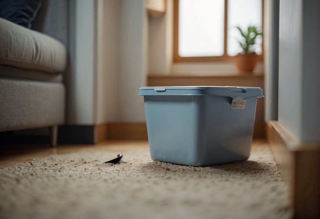 how to clean litter box in apartment