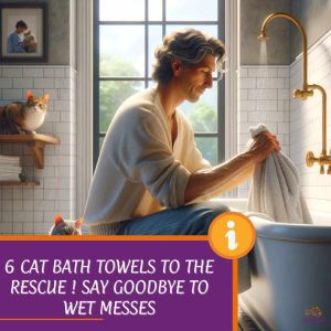 6 Cat Bath Towels to the Rescue ! Say Goodbye to Wet Messes