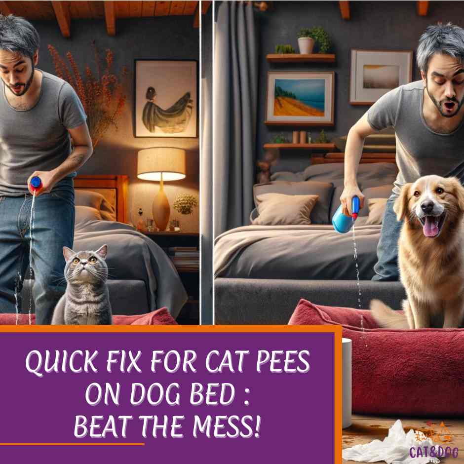 Quick Fix for Cat Pees on Dog Bed : Beat the Mess!