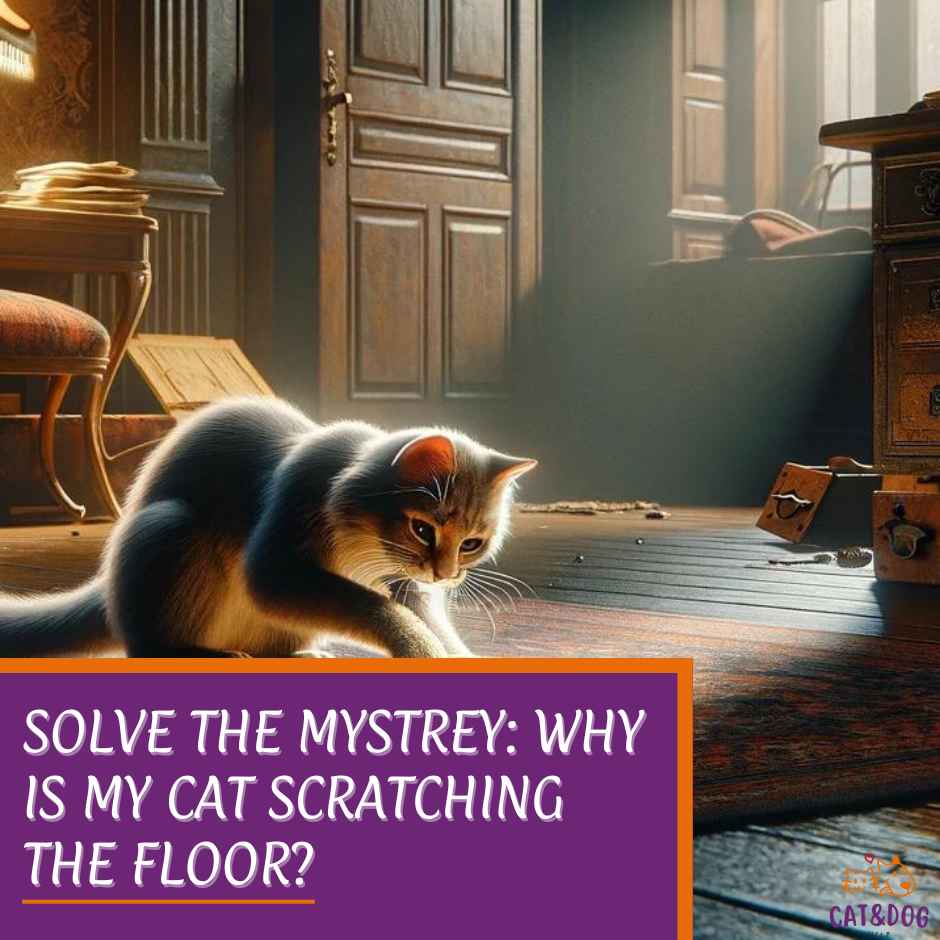 Solve the mystrey why is my cat scratching the floor