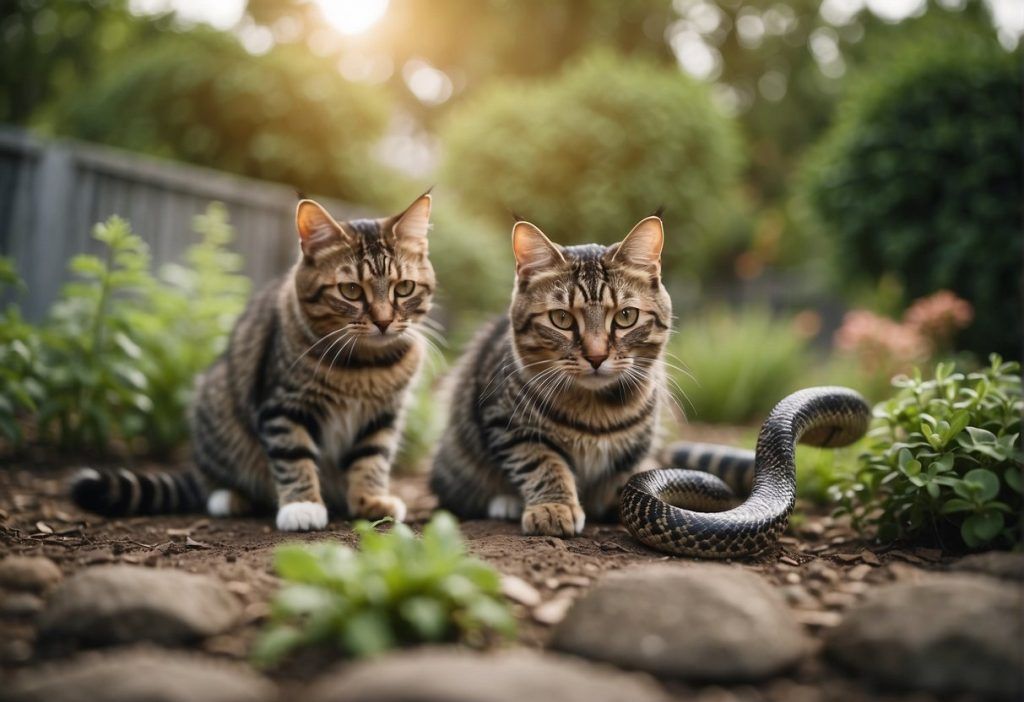 Cats' Interaction with Snakes