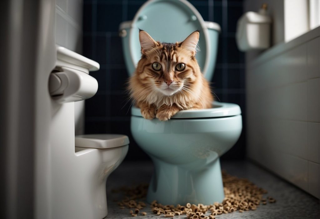 can you flush cat poop down the toilet