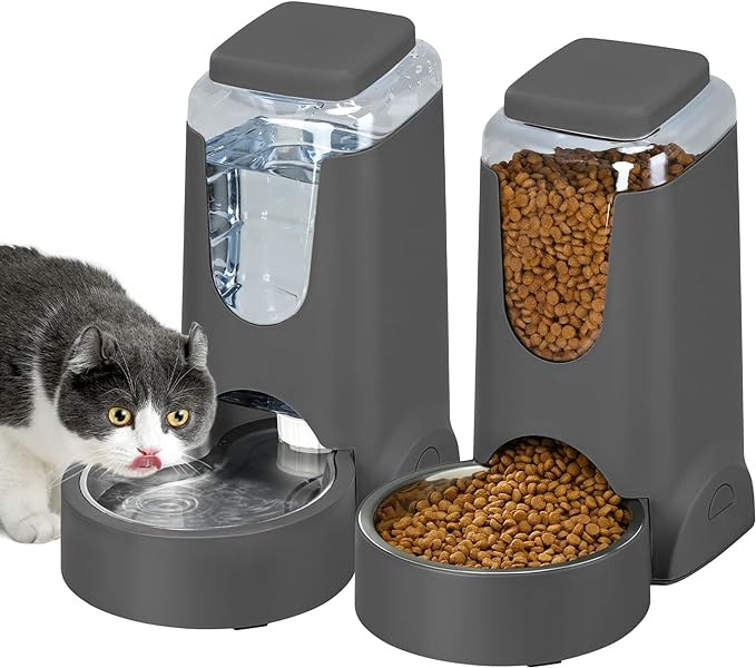 stainless steel automatic cat feeder