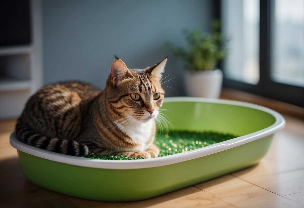 Cat prefer quiet litter box spot  